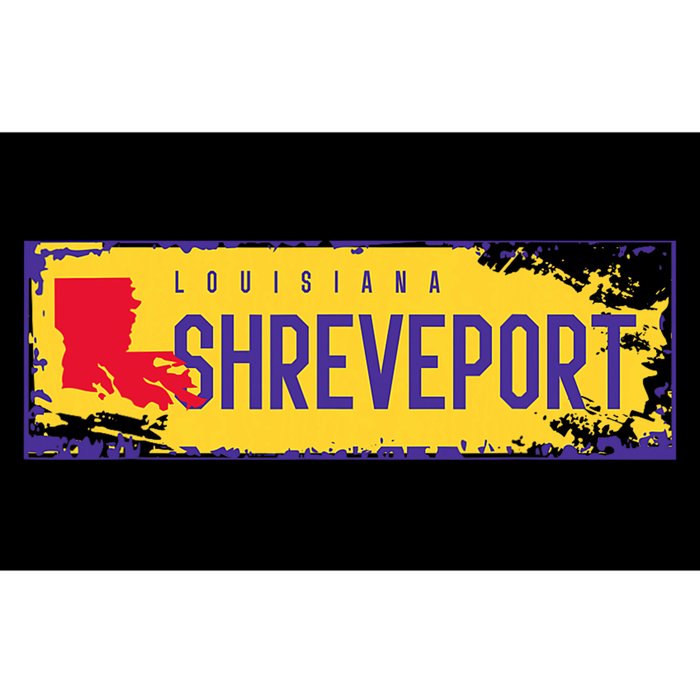 Vintage Sign Louisiana Map Shreveport Hometown Pride Bumper Sticker