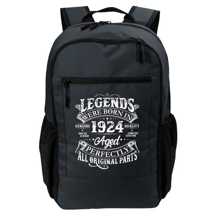 Vintage Scroll Legends Were Born In 1924 Aged Perfectly 100th Birthday Daily Commute Backpack