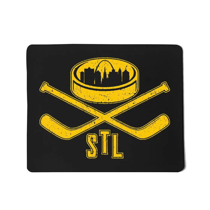 Vintage St. Louis Missouri Skyline Style Hockey Retro Mousepad