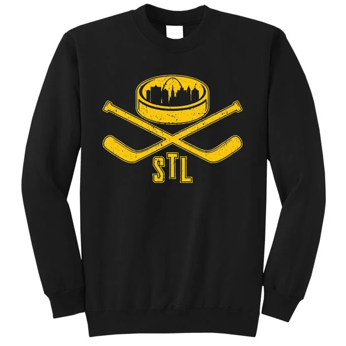 Vintage St. Louis Missouri Skyline Style Hockey Retro Tall Sweatshirt