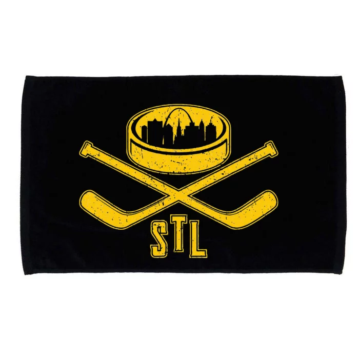 Vintage St. Louis Missouri Skyline Style Hockey Retro Microfiber Hand Towel