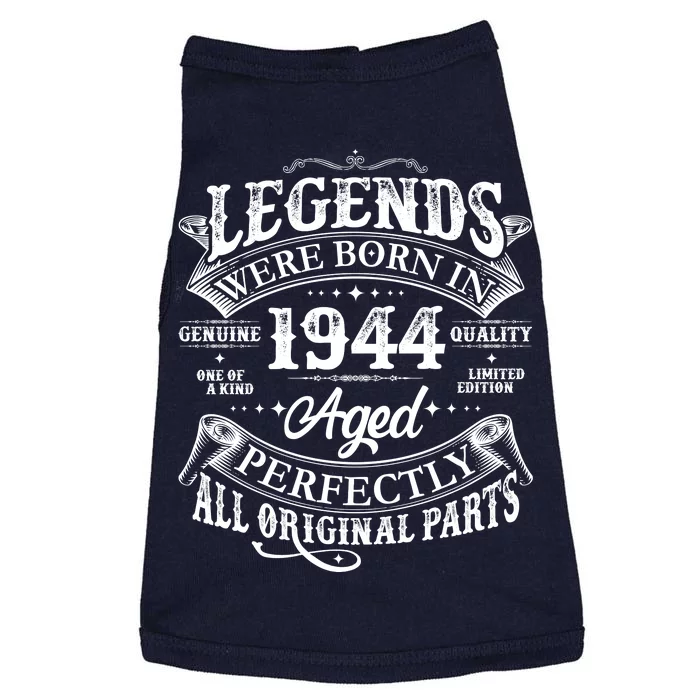 Vintage Scroll Legends Were Born In 1944 Aged Perfectly 80th Birthday Doggie Tank