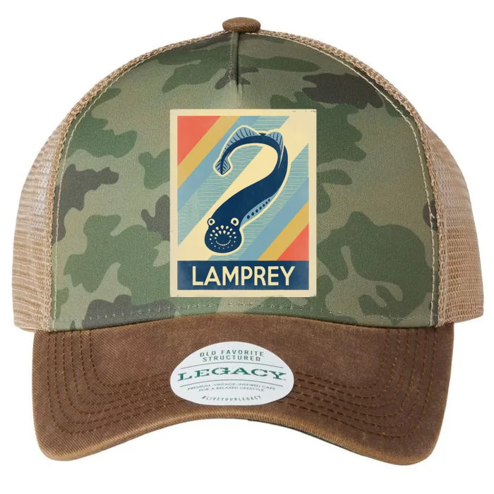 Vintage Style Lamprey Legacy Tie Dye Trucker Hat