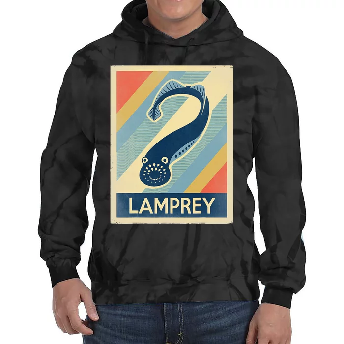 Vintage Style Lamprey Tie Dye Hoodie