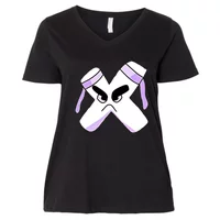 Funny Alphabet Lore Letter M' Women's V-Neck T-Shirt