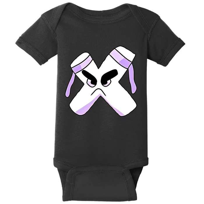 Villain Strong Letter X Alphabet Lore Baby Bodysuit