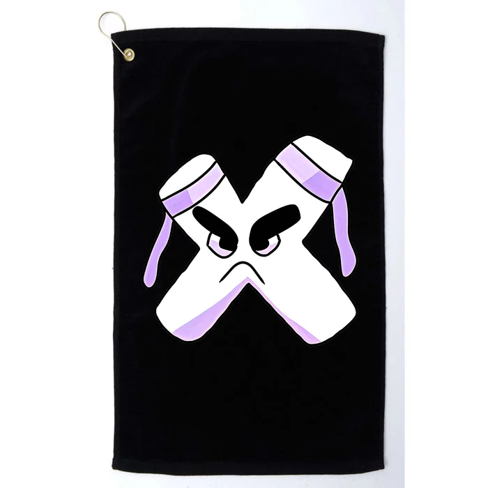 Villain Strong Letter X Alphabet Lore Platinum Collection Golf Towel