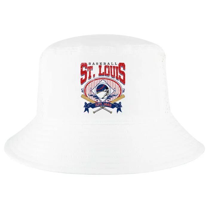 Vintage St Louis Baseball  Baseball Love Cool Comfort Performance Bucket Hat