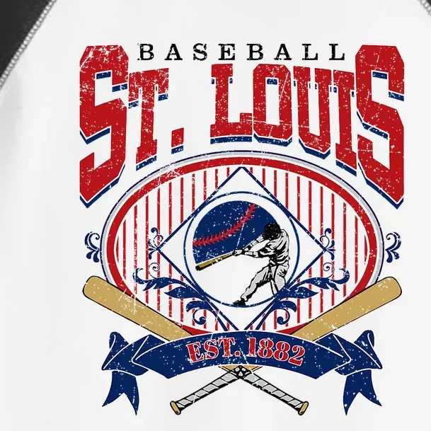 Vintage St Louis Baseball  Baseball Love Toddler Fine Jersey T-Shirt