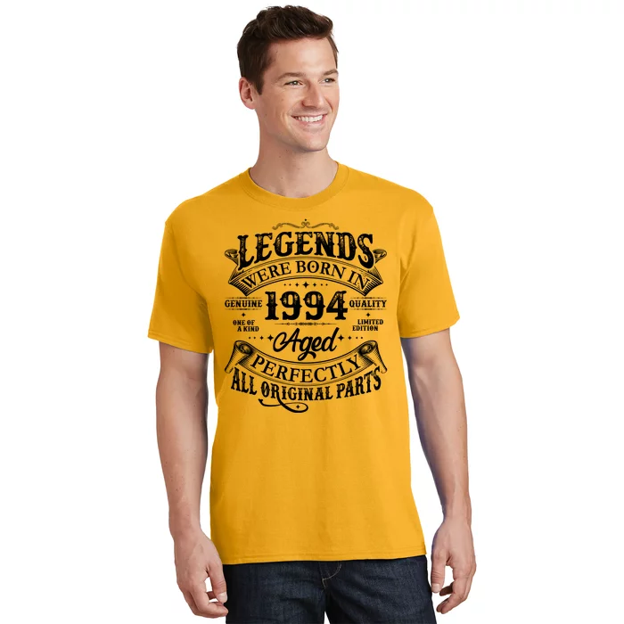 Vintage Scroll Legends Were Born In 1994 Aged Perfectly 30th Birthday T-Shirt