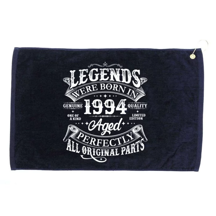 Vintage Scroll Legends Were Born In 1994 Aged Perfectly 30th Birthday Grommeted Golf Towel