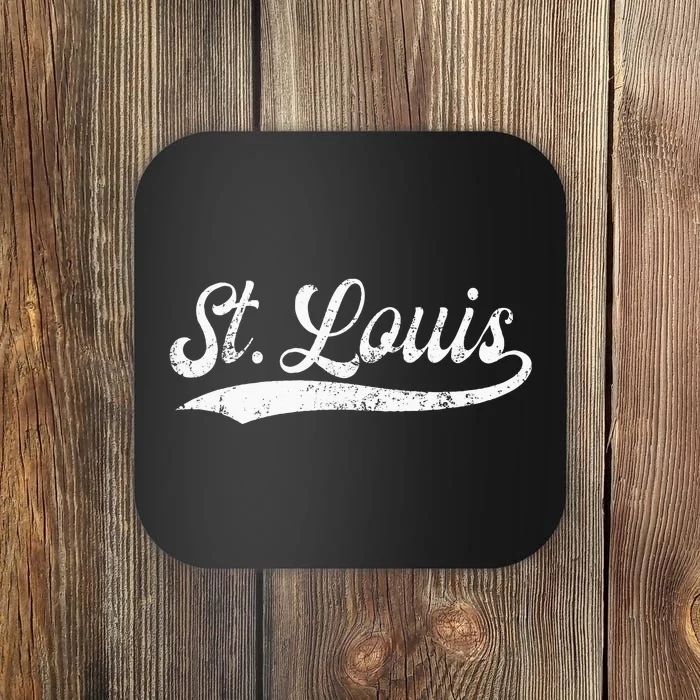 Vintage St Louis Missouri Distressed MO Apparel Coaster