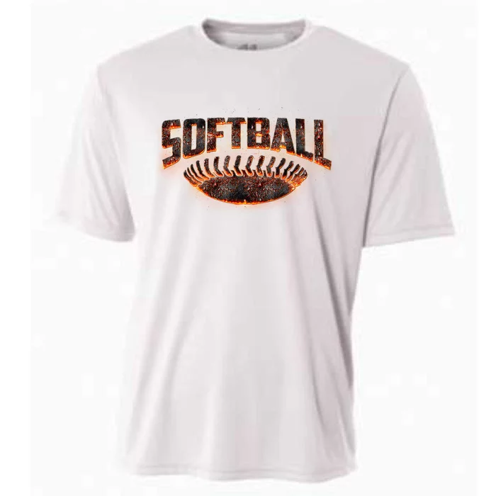 Vintage Softball Logo Cooling Performance Crew T-Shirt