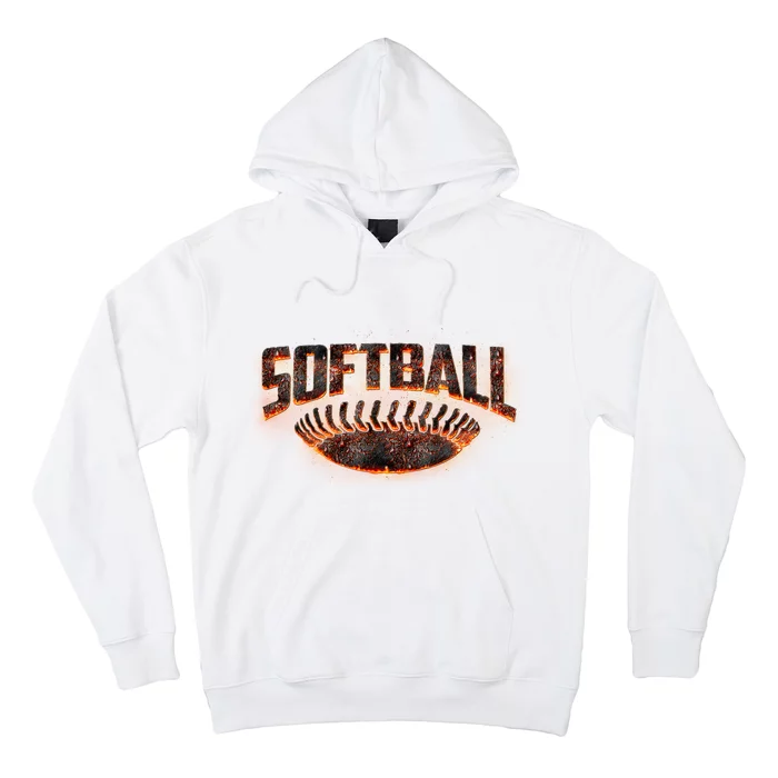 Vintage Softball Logo Hoodie