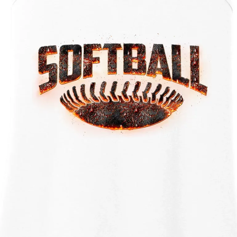 Vintage Softball Logo Ladies Essential Tank