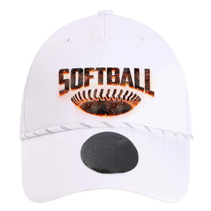 Vintage Softball Logo Performance The Dyno Cap