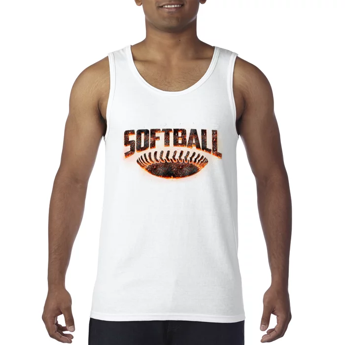 Vintage Softball Logo Tank Top