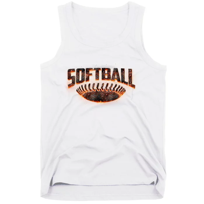 Vintage Softball Logo Tank Top