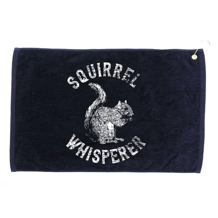 Vintage Squirrel Lover Squirrel Whisperer Grommeted Golf Towel