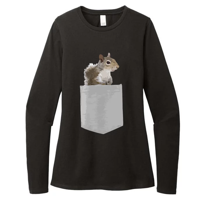 Vintage Squirrel Lover Squirrel Whisperer Womens CVC Long Sleeve Shirt