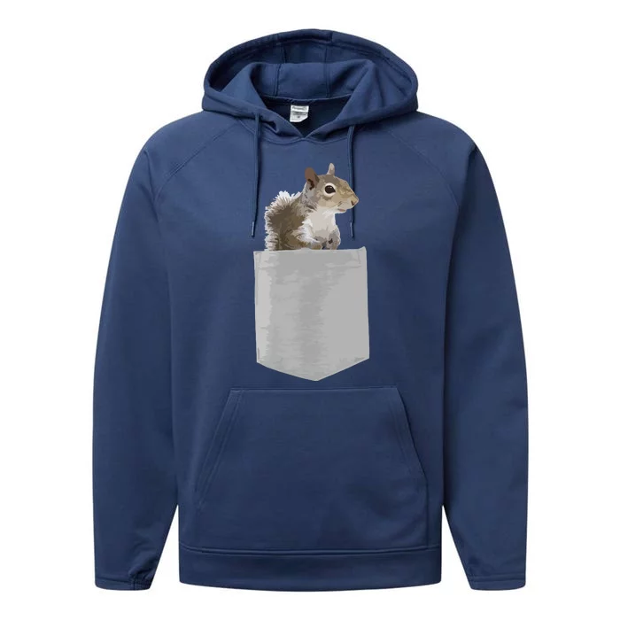 Vintage Squirrel Lover Squirrel Whisperer Performance Fleece Hoodie