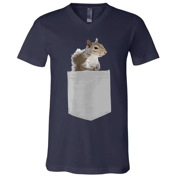 Vintage Squirrel Lover Squirrel Whisperer V-Neck T-Shirt