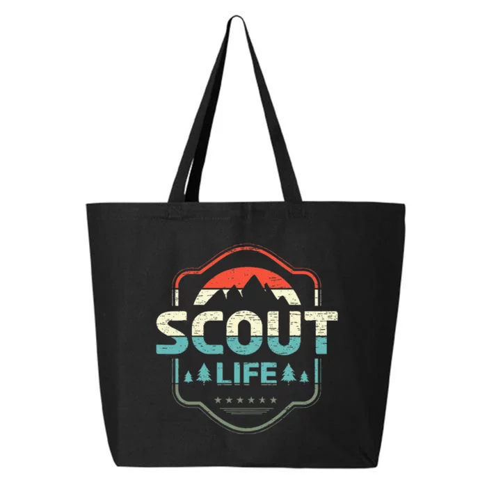 Vintage Scout Life For A Camping Nature Hiking Scout 25L Jumbo Tote