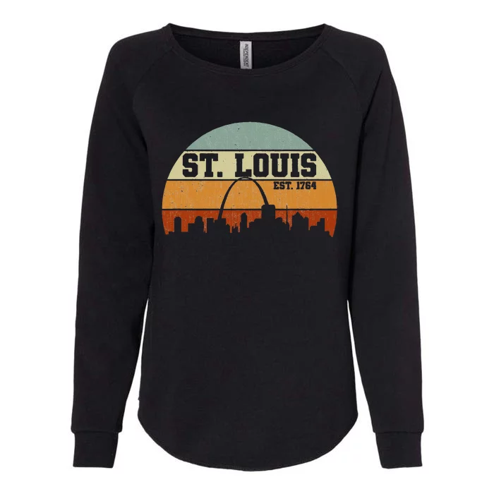 Vintage St. Louis Est. 1764 Retro Souvenir Gift Womens California Wash Sweatshirt