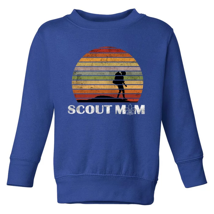 Vintage Scout Leader Scout Mom Cute Gift Toddler Sweatshirt