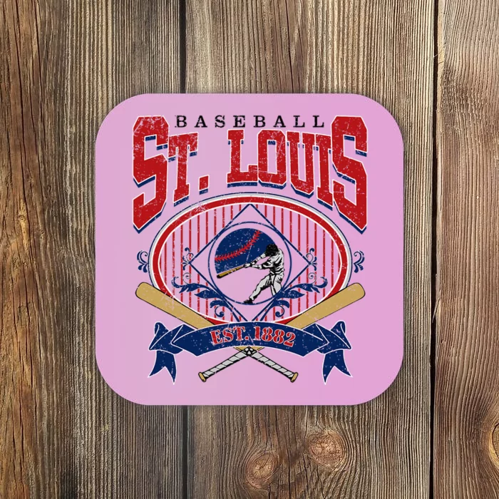 Vintage St Louis Baseball  Baseball Love Coaster