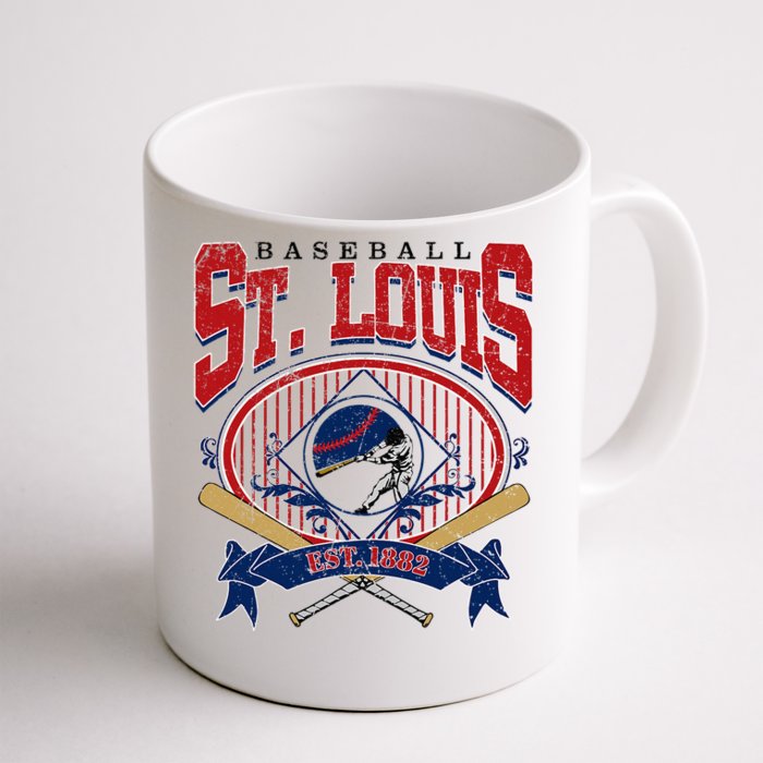 Vintage St Louis Baseball  Baseball Love Front & Back Coffee Mug