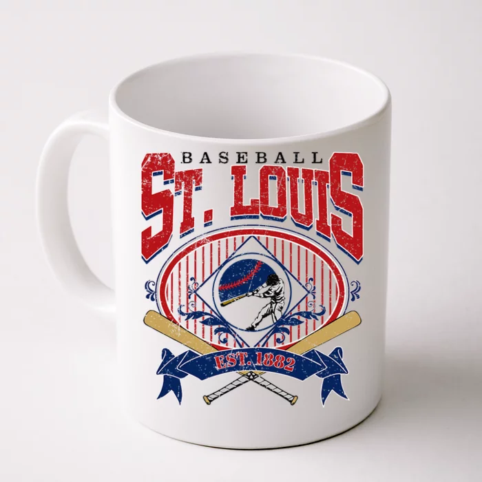 Vintage St Louis Baseball  Baseball Love Front & Back Coffee Mug