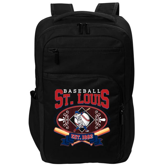 Vintage St Louis Baseball Est 1882 Impact Tech Backpack