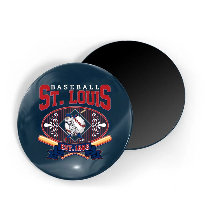 Vintage St Louis Baseball Est 1882 Magnet