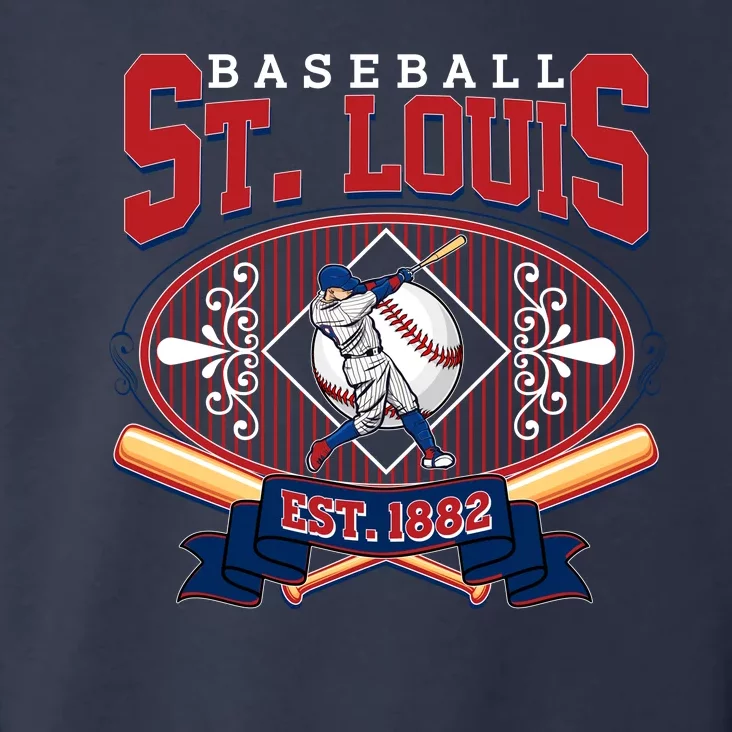 Vintage St Louis Baseball Est 1882 Toddler Hoodie