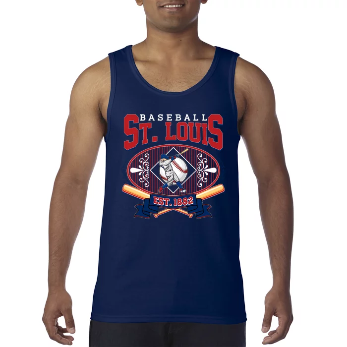 Vintage St Louis Baseball Est 1882 Tank Top