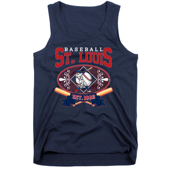 Vintage St Louis Baseball Est 1882 Tank Top