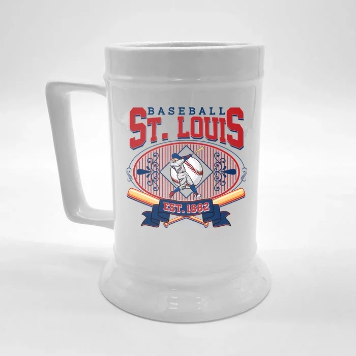 Vintage St Louis Baseball Est 1882 Front & Back Beer Stein