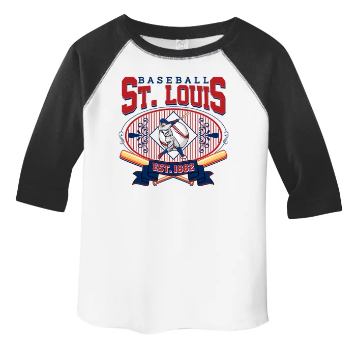 Vintage St Louis Baseball Est 1882 Toddler Fine Jersey T-Shirt