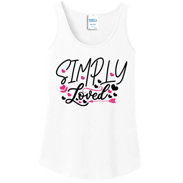 Valentine Simply Loved Ladies Essential Tank