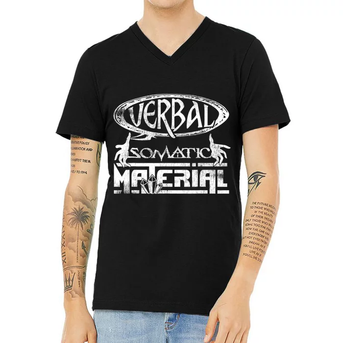 Verbal Somatic Material Shirt RPG Roleplaying Gamer Tee V-Neck T-Shirt