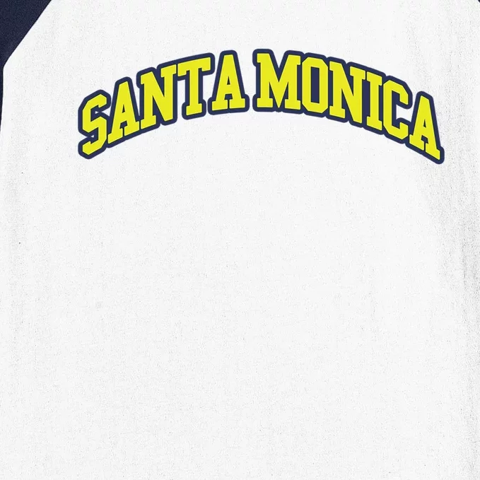 Varsity Santa Monica Gift Baseball Sleeve Shirt