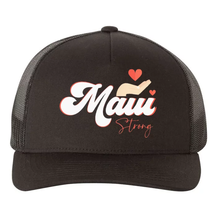 Vintage Strong Maui Hawaii Island I Love Hawaii Yupoong Adult 5-Panel Trucker Hat