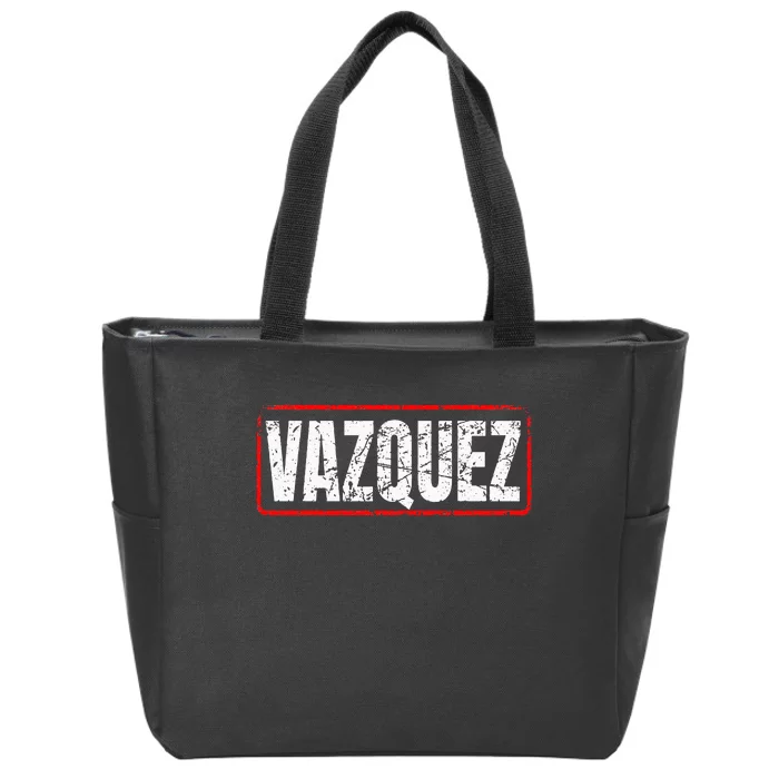 Vazquez Surname Mexican & Hispanic American Chicano Zip Tote Bag