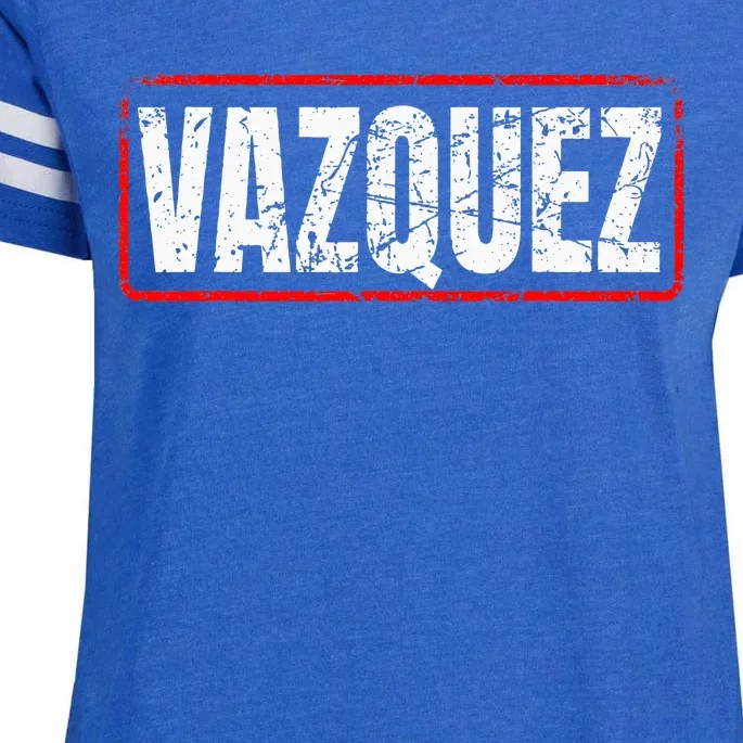 Vazquez Surname Mexican & Hispanic American Chicano Enza Ladies Jersey Football T-Shirt