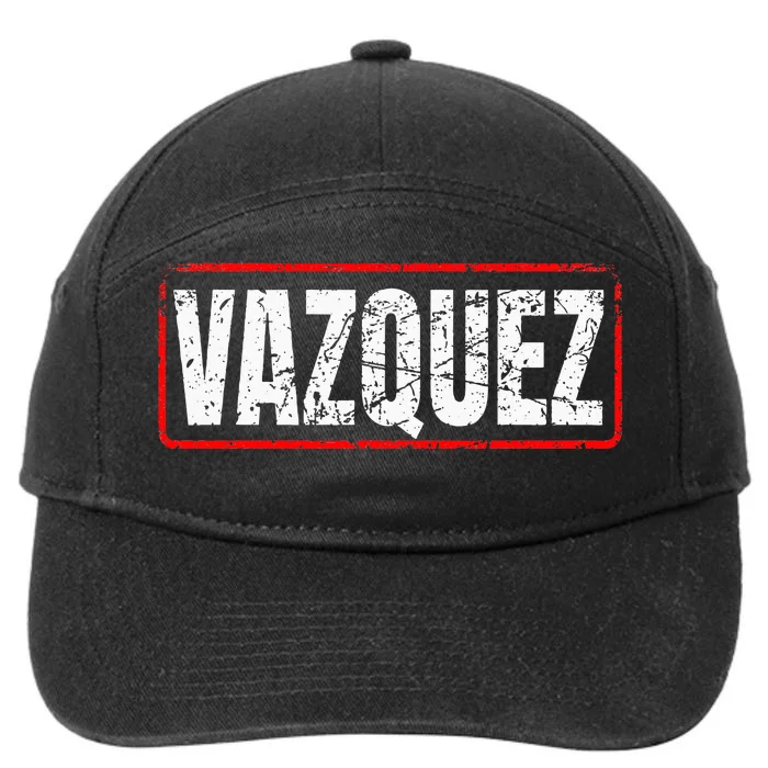 Vazquez Surname Mexican & Hispanic American Chicano 7-Panel Snapback Hat