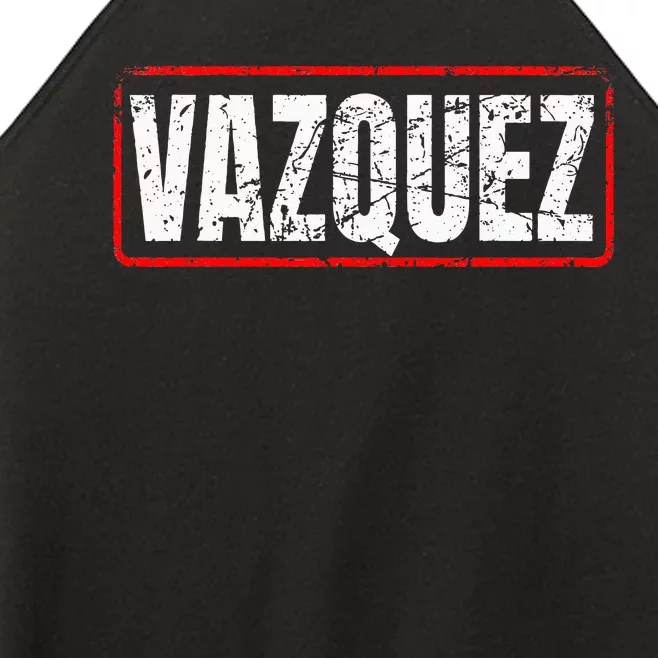 Vazquez Surname Mexican & Hispanic American Chicano Women’s Perfect Tri Rocker Tank