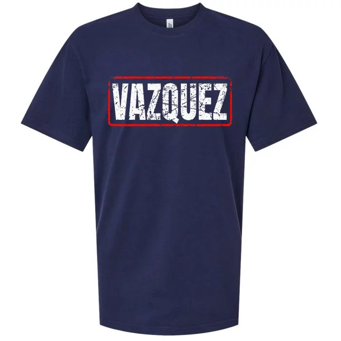 Vazquez Surname Mexican & Hispanic American Chicano Sueded Cloud Jersey T-Shirt