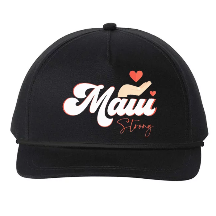 Vintage Strong Maui Hawaii Island I Love Hawaii Snapback Five-Panel Rope Hat