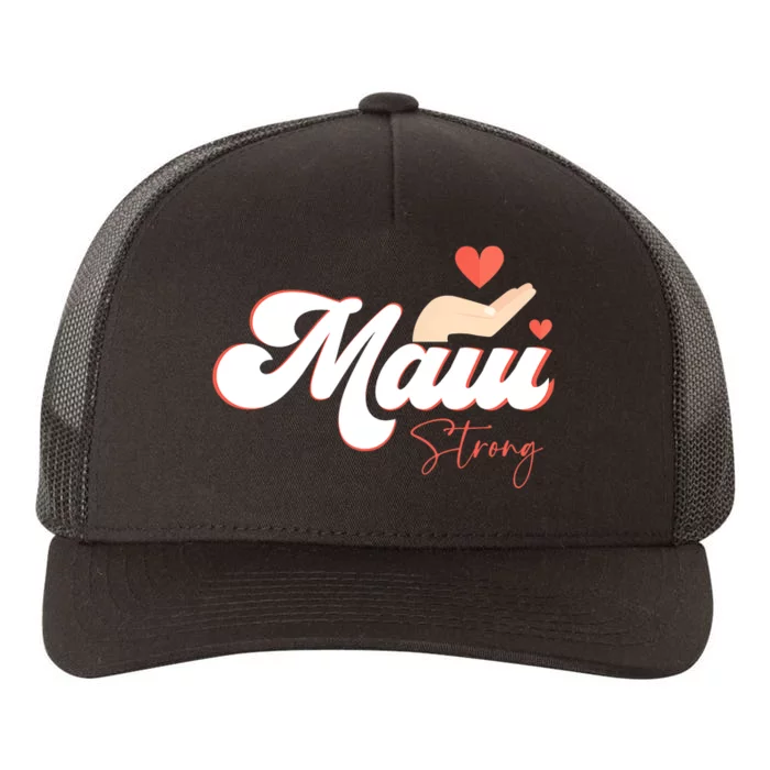 Vintage Strong Maui Hawaii Island I Love Hawaii Yupoong Adult 5-Panel Trucker Hat